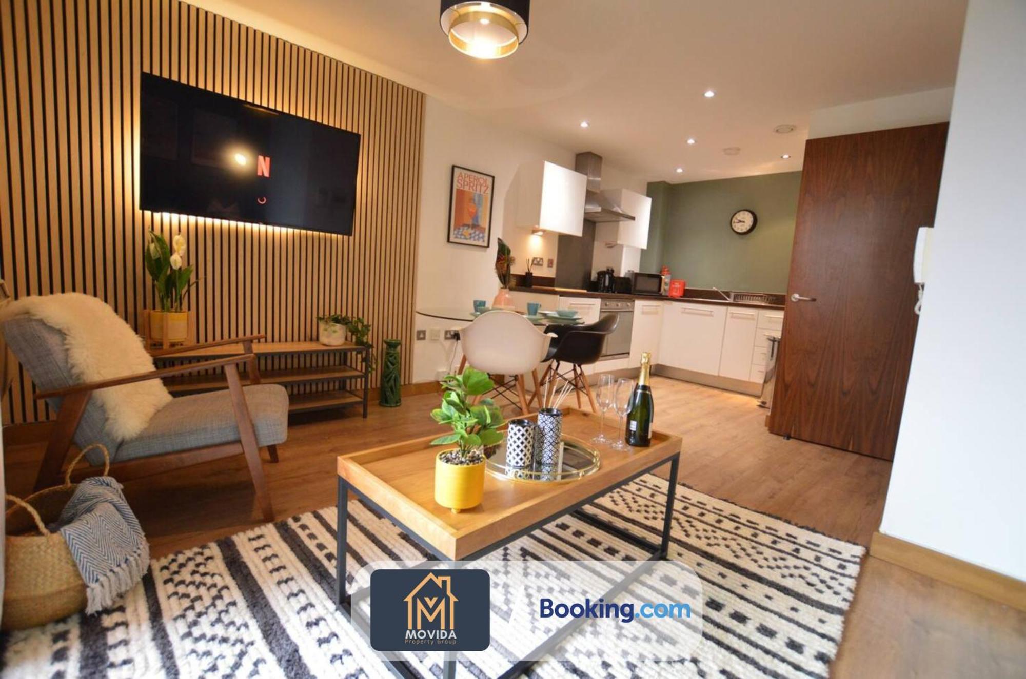 Lgi Stunning 1 Bedroom Apartment By Movida Property Group Short Lets & Serviced Accommodation Leeds  Exterior photo