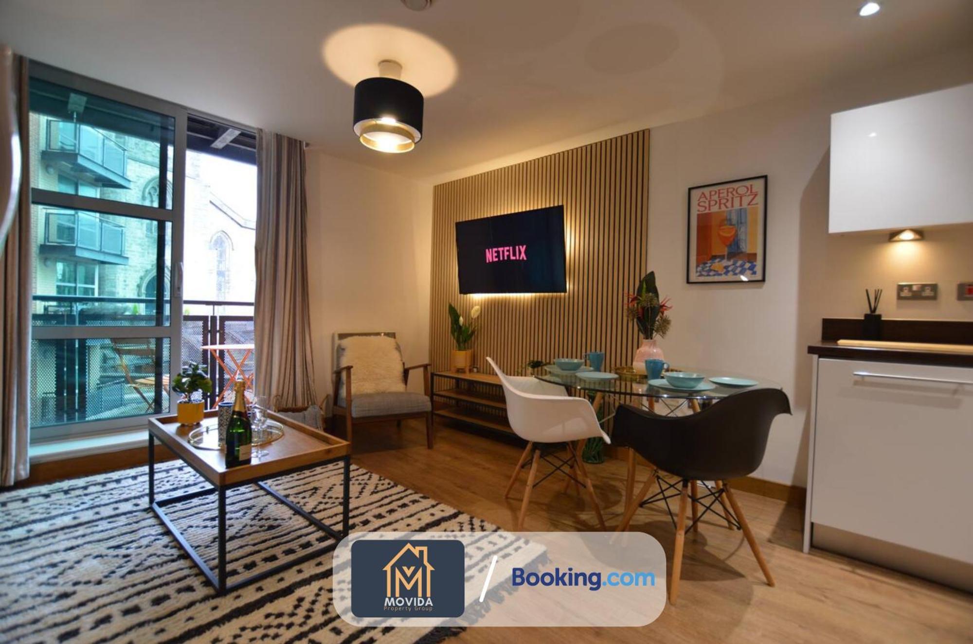 Lgi Stunning 1 Bedroom Apartment By Movida Property Group Short Lets & Serviced Accommodation Leeds  Exterior photo