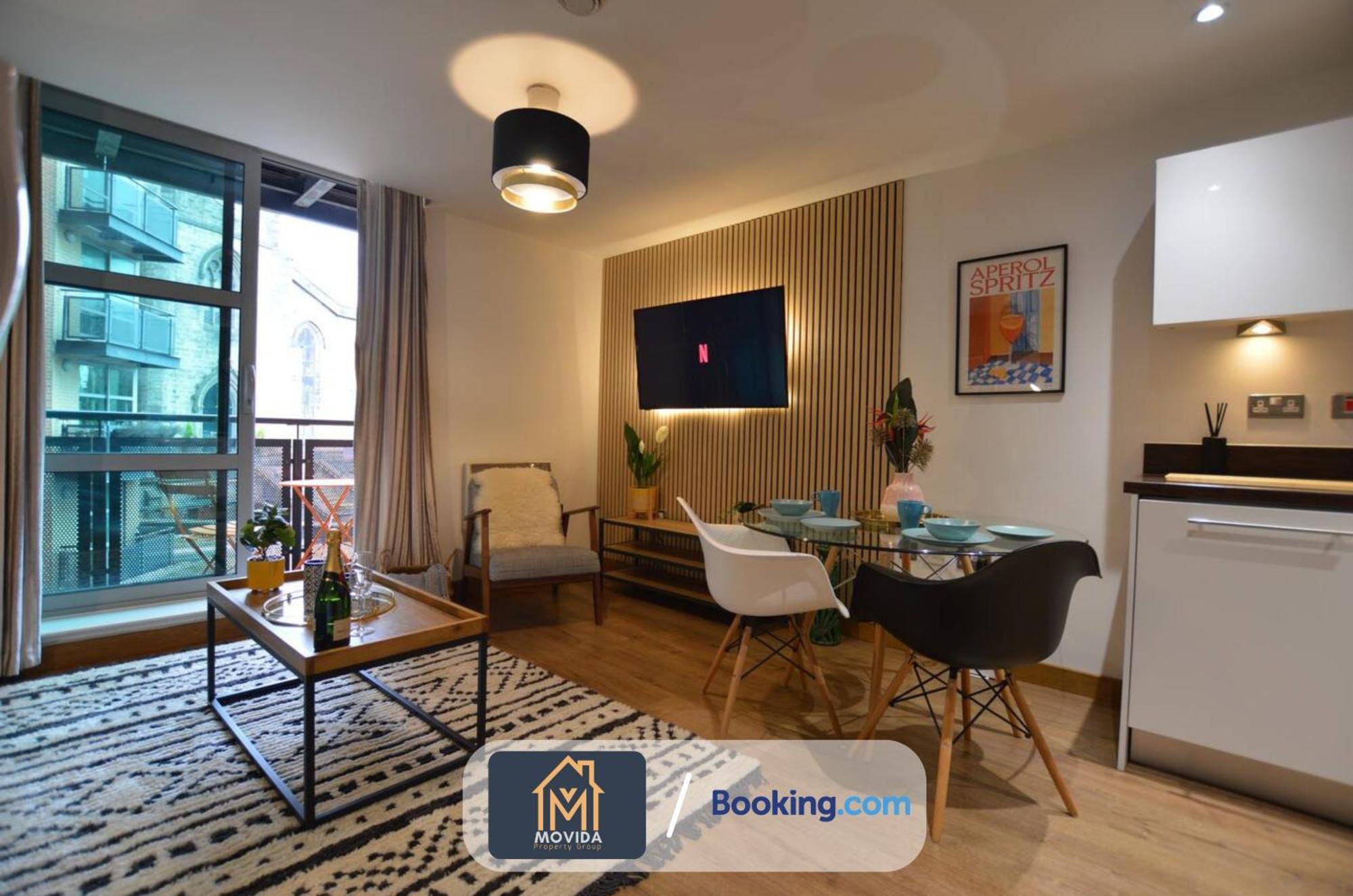 Lgi Stunning 1 Bedroom Apartment By Movida Property Group Short Lets & Serviced Accommodation Leeds  Exterior photo